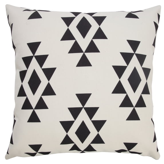 Ox Bay Western Indoor/Outdoor Throw Pillow, Black, 20 in. Square, Count Per Pack 1