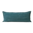 thumbnail image 1 of Ox Bay Wilma 14" x 36" Emerald Green Stitch Bordered Cotton Adult Decorative Throw Pillow, 1 of 10