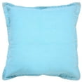 thumbnail image 1 of Ox Bay Wilma 20" x 20" Bright Blue Stitch Bordered Cotton Adult Decorative Throw Pillow, 1 of 10