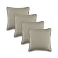 thumbnail image 1 of Ox Bay Wilma Set of 4 Gray Stitch Bordered 24" x 24" Cotton Adult Decorative Throw Pillows, 1 of 8