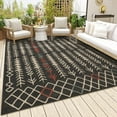thumbnail image 1 of Ox Bay and Evette Rios Dora 8' x 9'9" Black Arrows Indoor/Outdoor Area Rug, 1 of 7