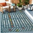 thumbnail image 1 of Ox Bay and Evette Rios Dora 8' x 9'9" Blue Arrows Indoor/Outdoor Area Rug, 1 of 7