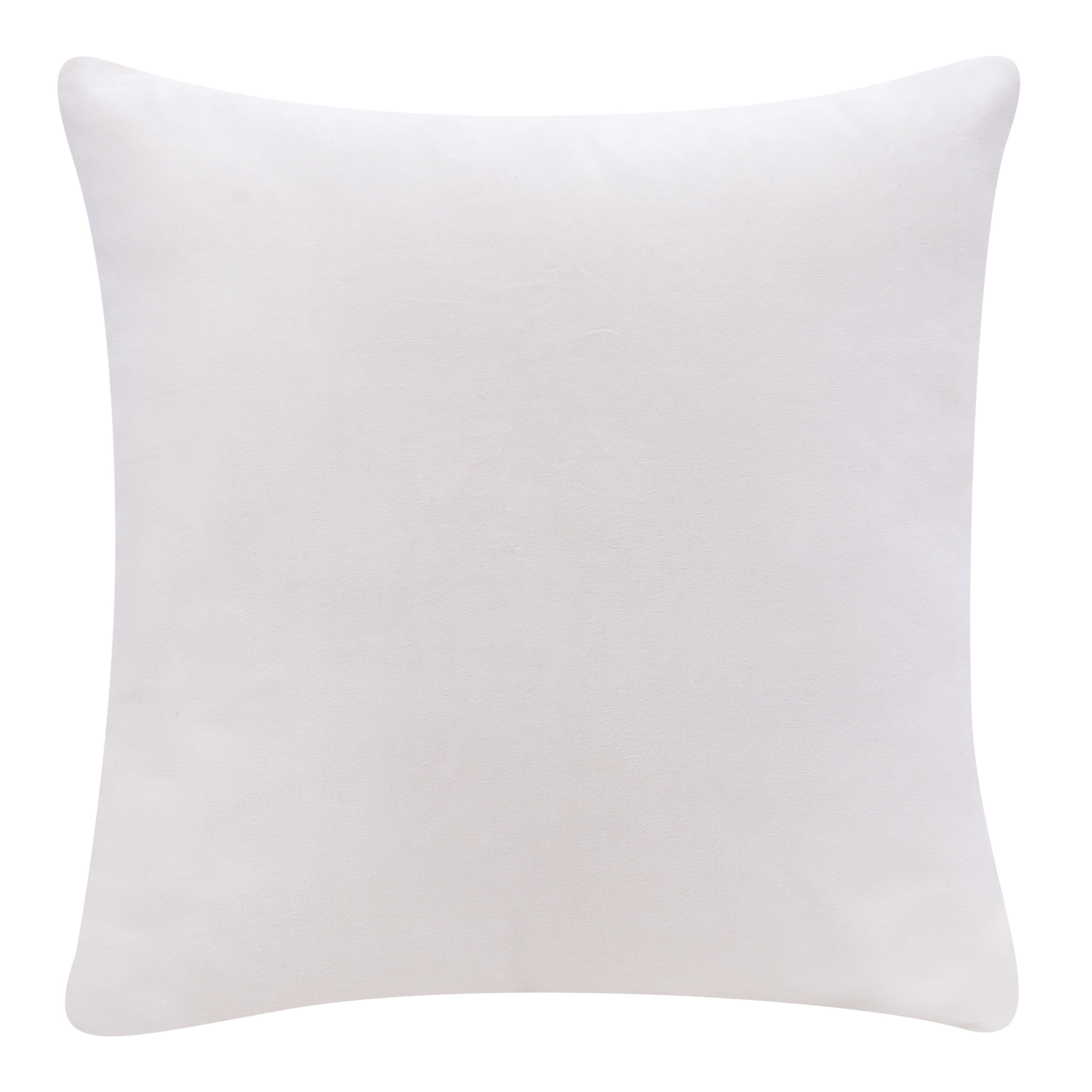 Ox Bay and Stacy Garcia 20" x 20" Ivory Velvet Reversible Cotton Adult Decorative Throw Pillow Cover