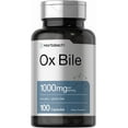 thumbnail image 1 of Ox Bile 1000mg | 100 Capsules | Digestive Enzymes Supplement | by Horbaach, 1 of 7