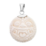 SHOP LC Ox Bone 925 Sterling Silver Barong Pendant for Women Jewelry Birthday Christmas Gifts for Women