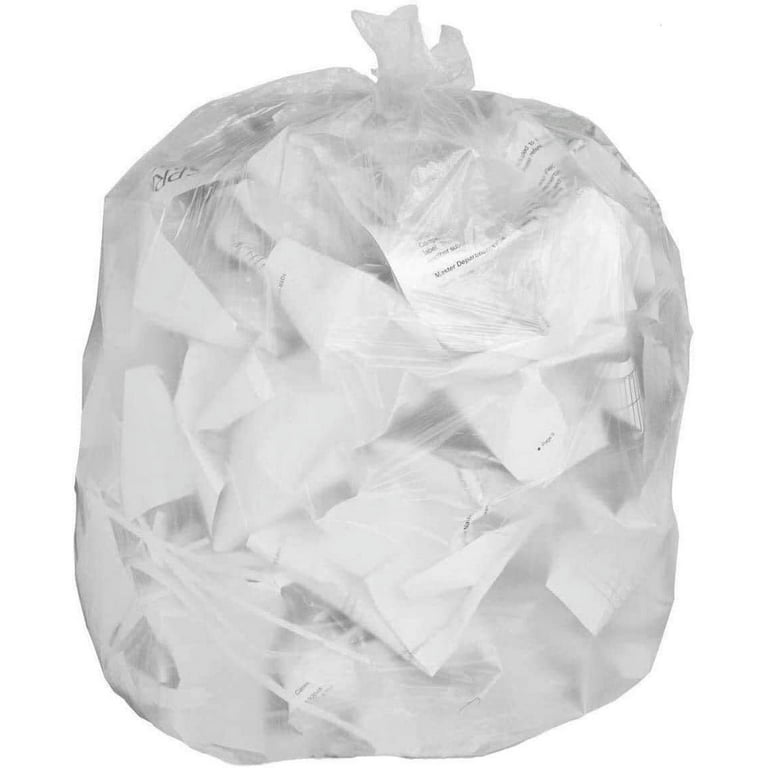 Ox Plastics 42 Gallon 1.5 Mil Extra Large Heavy Duty Contractor Bags, Made  in USA, Trash Bag-41x55 Clear (50 Bags) 