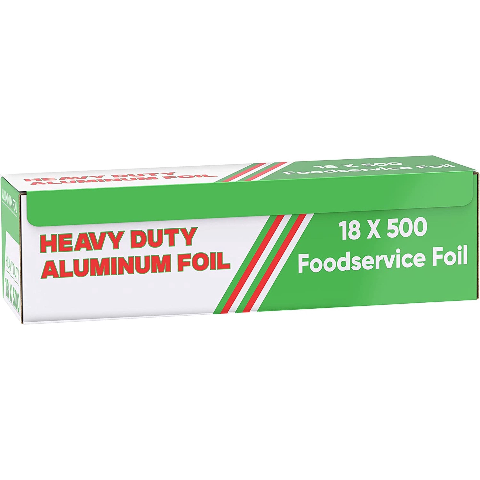 Heavy Duty Aluminum Foil Wrap | Commercial Grade 500ft Foil Wrap for Food Service Industry - Strong Silver foil, Freedom 18 x 500 (1 Pack)