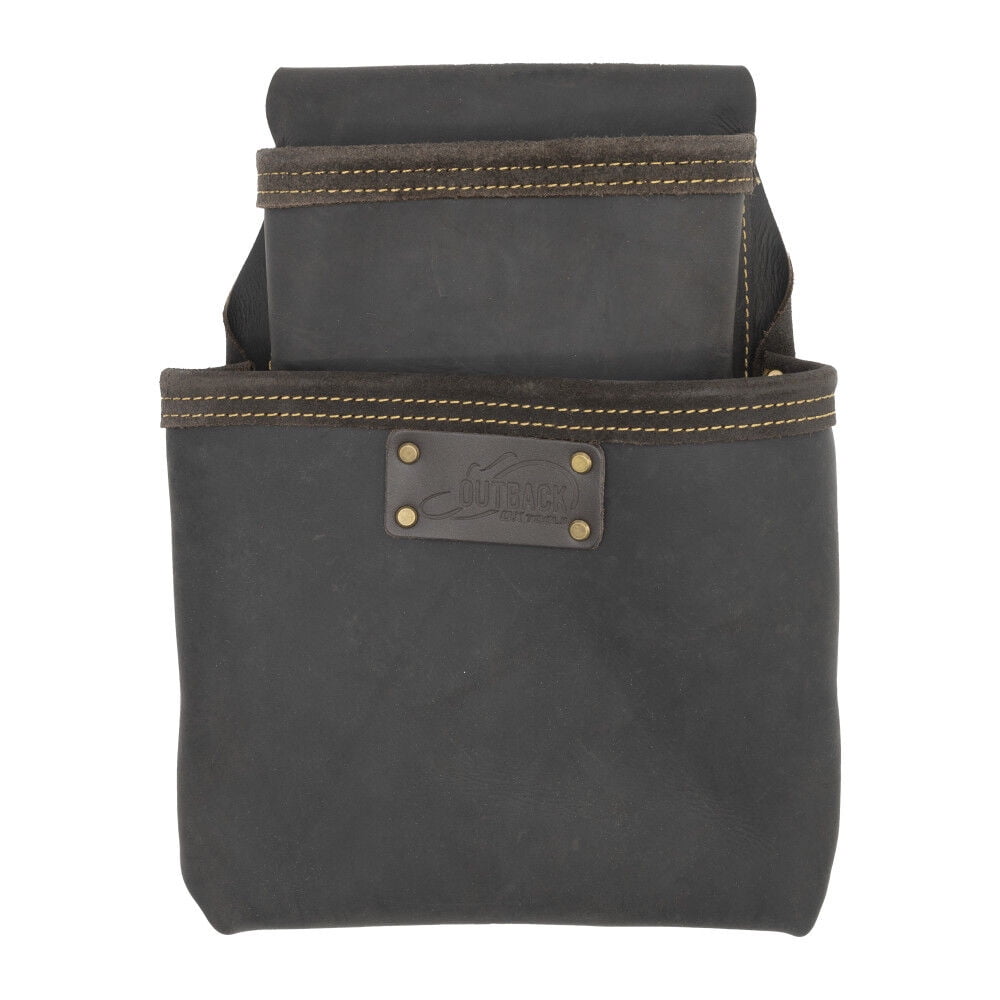 Ox Tools 2-Pocket Nail Bag Oil-Tanned Leather