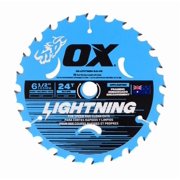 Ox Tools Pro Lightning 6-1/2 Inch 24T Circular Saw Blade