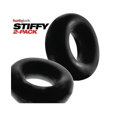 OxBalls Stiffy 2-Pack Bulge Cockrings Silicone TPR Tar Ice