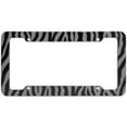 thumbnail image 1 of OxGord 1-Piece Plastic License Plate Frame with Zebra/Tiger Stripes, 1 of 3