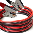 thumbnail image 1 of OxGord 4 Gauge 500 Amp Heavy Duty Power Booster Starter Commercial Grade Jumper Cables for Emergency Use Auto Battery Industrial Jumping, Non Tangle with Travel Car Carry Case, 1 of 3