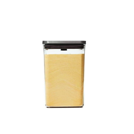 OXO Steel POP Container Big Medium Square -¬† 4.4 Qt for Flour, Sugar and More