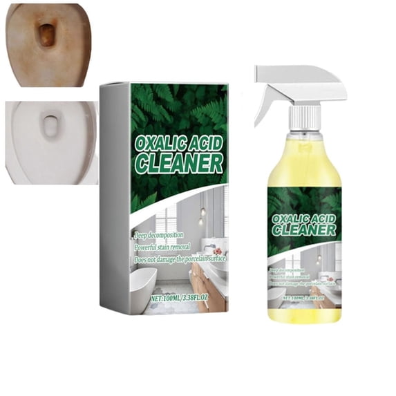 Oxalic Acid Cleaner, Oxalic Acid Powerful Stain Cleaner, Multi-Purpose Stain Removal Cleaning Spray, Spray Design For Floor Countertop And Toilet