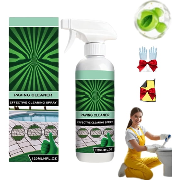 Oxalic Acid Cleaner Spray - Powerful Rust and Hard Water Stain Remover for Bathroom, Toilet, Porcelain, And Tile, Multipurpose Stain Remover Spray for Bathroom (1PCS)