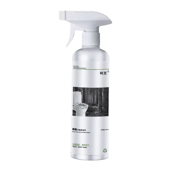 Oxalic Acid Multi-Purpose Spray Cleaner for Limescale and Stubborn Stain Removal, 300ml, Versatile for Bathroom, Kitchen, and Tile Surfaces in White