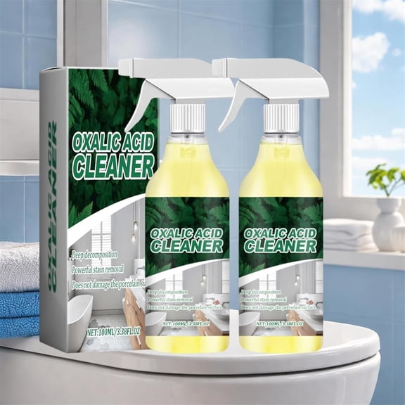 Oxalic Acid Multi-Surface Cleaner Spray for Bathroom and Kitchen, Stain Remover