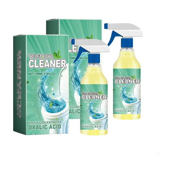 Oxalic Acid Toilet Bowl Cleaner High Concentration for Scale Removal Stains Limescale Dissolver with Refreshing Scent for Ceramic Surfaces Urinals and Toilets 100ml Multi Pack