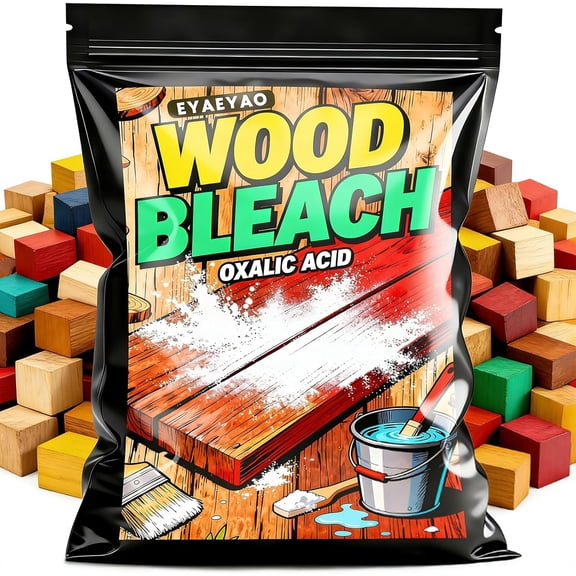 Oxalic Acid Wood Bleach 2 LB - Powerful Wood Stain Remover for Furniture, Decks & Hardwood Floors | Fast-Acting Powder Formula Restores Boats, Antiques & Outdoor Wooden | Safe & Effective