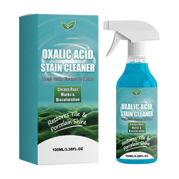 Oxalic Cleaner, Multipurpose Stain Remover Spray For Bathroom Bathtub, Porcelain, Tiles, For Floor Countertop, 100ml/3.38fl.oz