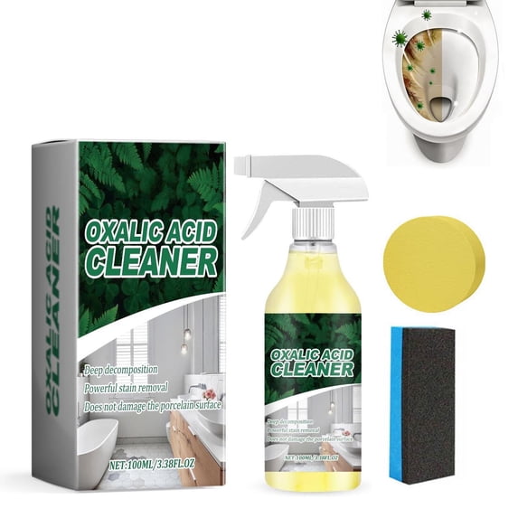 Oxalic Cleaning Spray 100ml – Powerful Stain Remover for Bathtubs, Ceramic Surfaces & More