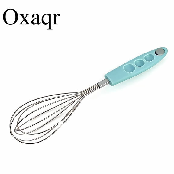 Oxaqr Non-electric egg beaters, for household purposes,Egg Beater Hand: 1 Pack Hand Easy Whisk Egg Beater, Stainless Steel Hand Push Egg Beater Manual Mixer Blender