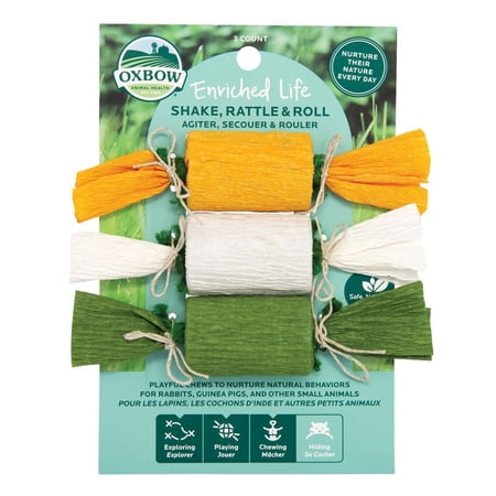 Oxbow Animal Health Enriched Life Shake, Rattle & Roll Small Animal Toy, One Size