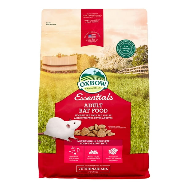 Oxbow Animal Health Essentials Adult Rat Food 3 lb Walmart Business Supplies