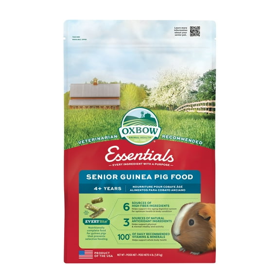 Oxbow Animal Health Essentials Senior Guinea Pig - Dry Pellet - 4 lb