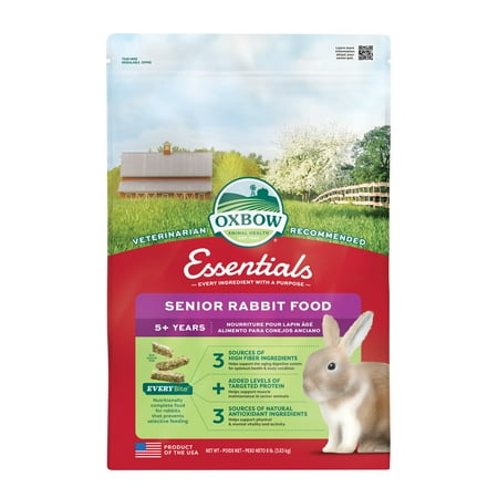Oxbow Animal Health Essentials Senior Rabbit Food - Dry Pellet - 8lbs
