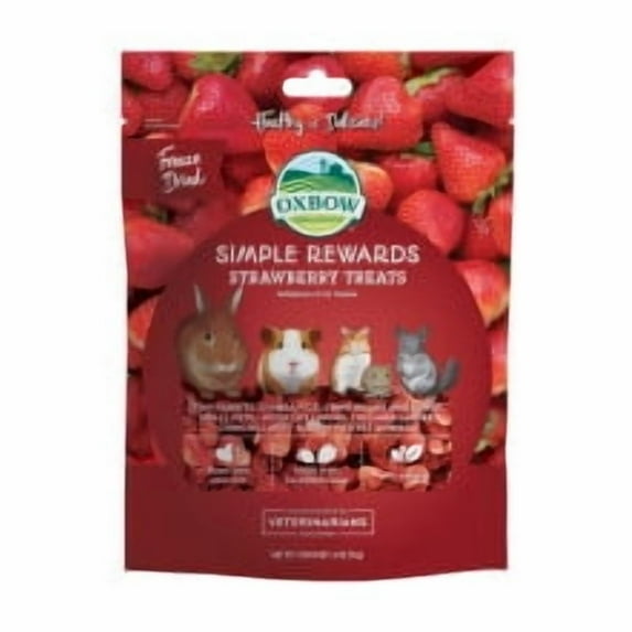 Oxbow Simple Rewards Strawberry Treats for Small Animals, 0.5 oz.