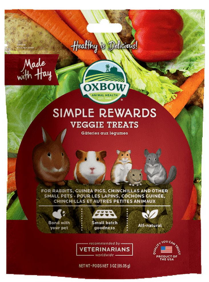 OXBOW ANIMAL HEALTH Oxbow Simple Rewards Veggie Oven Baked Treats Small Animals 2 oz.