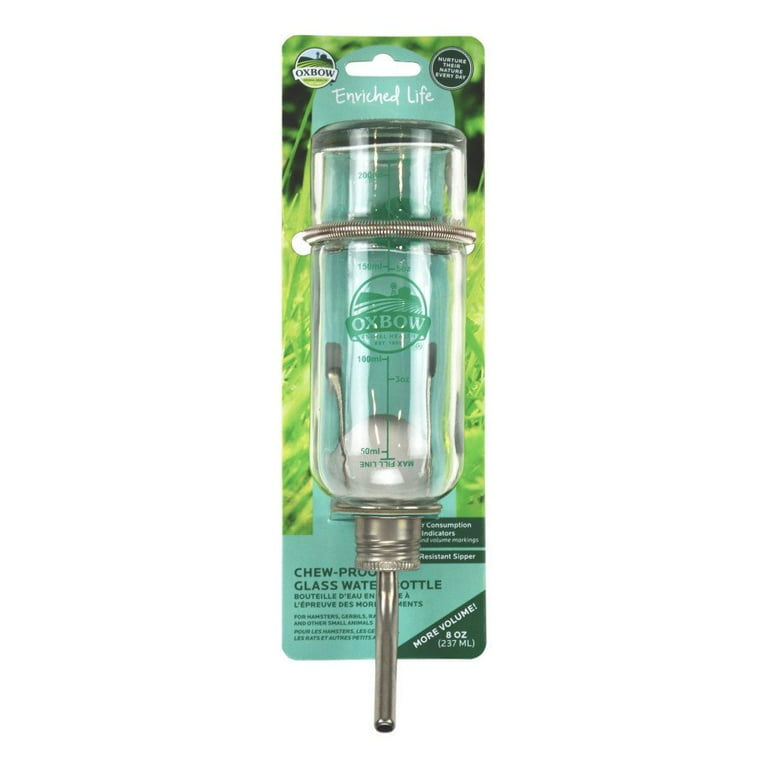 Oxbow Enriched Life Chew Proof Glass Water Bottle Oxbow Enriched Life Chew Proof Glass Water Bottle