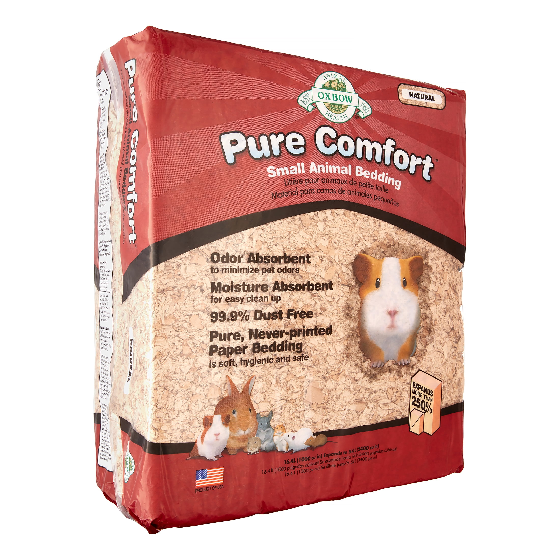 Oxbow Pure Comfort Small Animal Bedding, 54 L, Natural