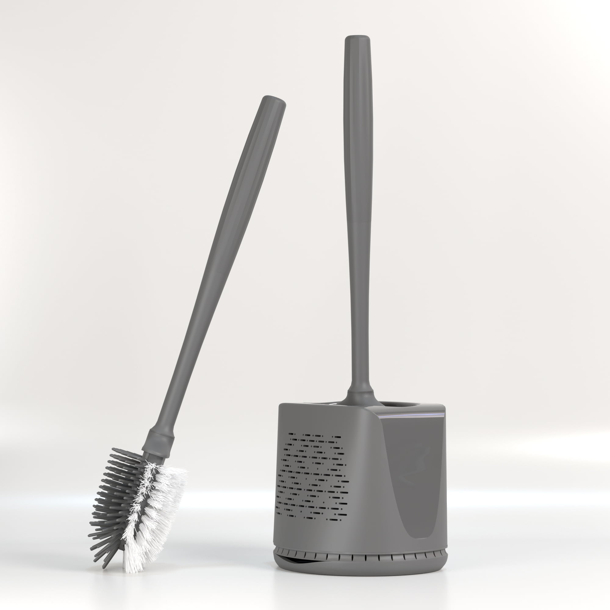 Oxdigi Silicone Toilet Brush and Holder, DualSided Design with Head of