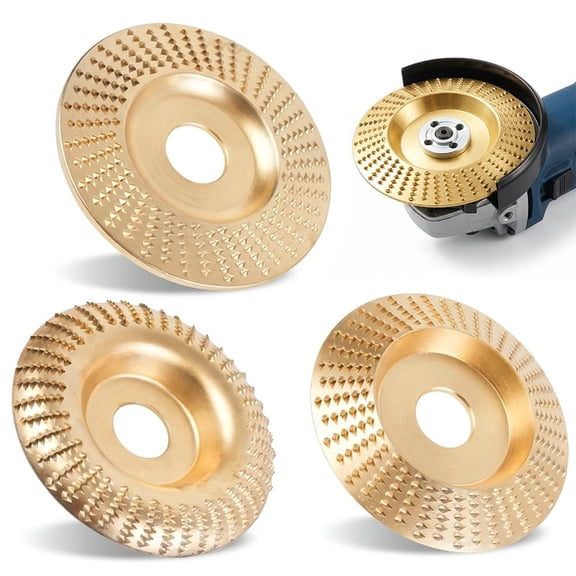 Wood Carving Disc, Heavy Duty Wood Carving Disc Set 3PCS for Angle Grinder Grinding Shaping Sanding Wheels for Woodworking