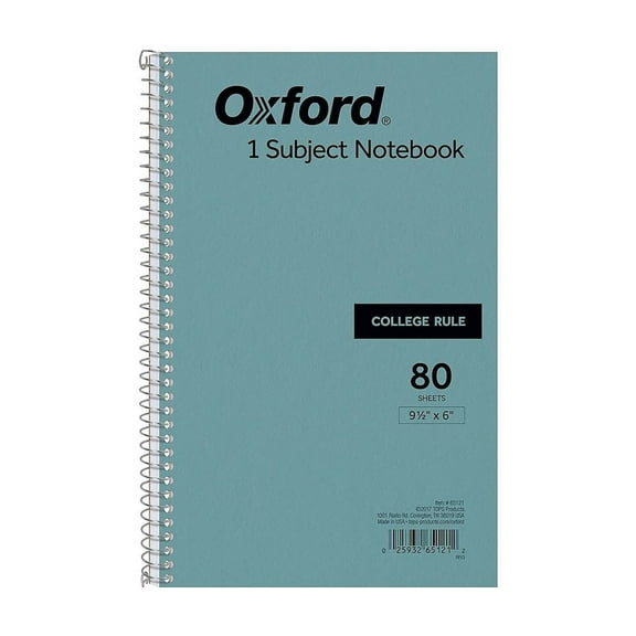 Tops 1-Subject Kraft Notebook - 80 Sheet - College Ruled - 9.50" x 6" - 1 Each - White - Cardinal Brands 65121