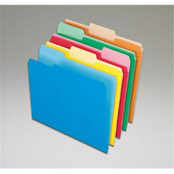 Oxford 100Ct Assort Color Top File Folders