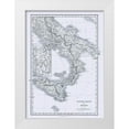 thumbnail image 1 of Oxford 11x14 White Modern Wood Framed Museum Art Print Titled - South Italy Sicily - Oxford 1828, 1 of 4