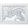 thumbnail image 1 of Oxford 18x14 White Modern Wood Framed Museum Art Print Titled - Cisalpine Gaul Rhaetia Noricum Corsica Italy, 1 of 4