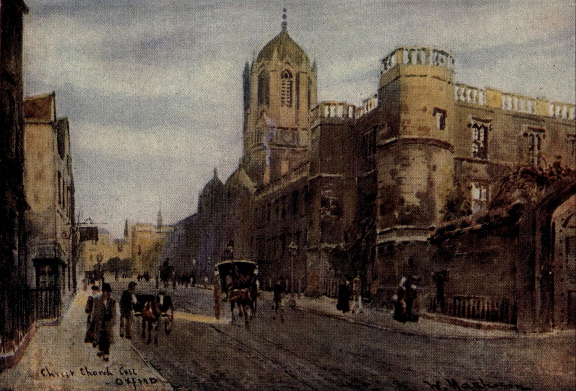 Oxford 1905 Christ Church Canvas Art - William Matthison (24 x 36)