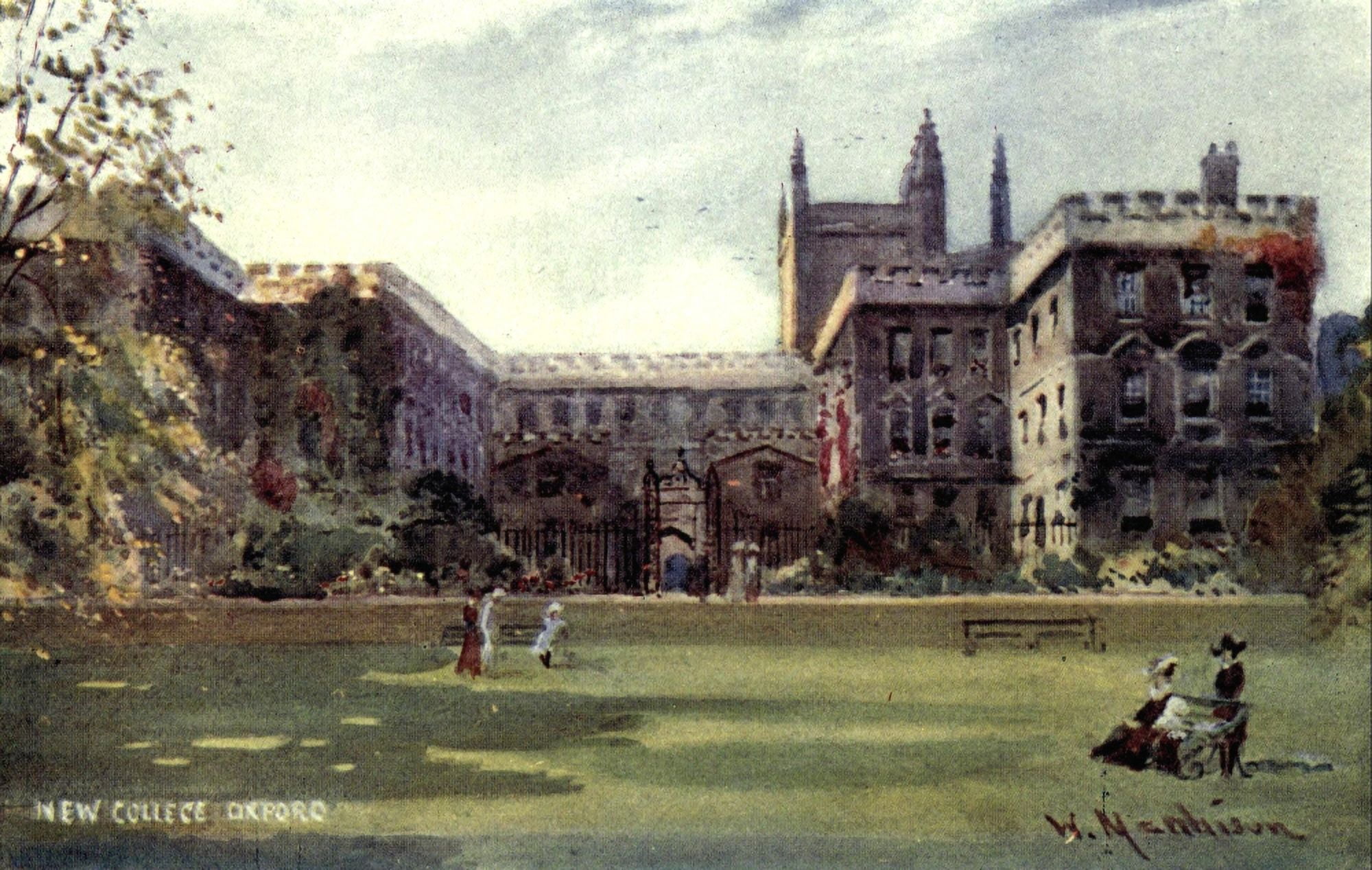 Oxford 1905 New College Canvas Art - William Matthison (18 x 24)