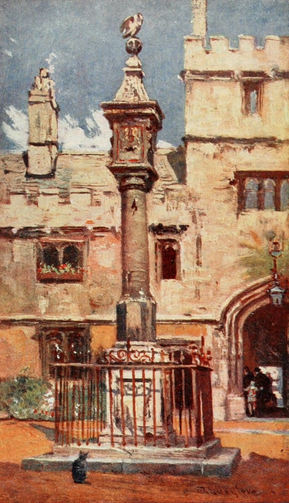 Oxford 1922 Corpus Christi College Canvas Art - John Fulleylove (18 x 24)