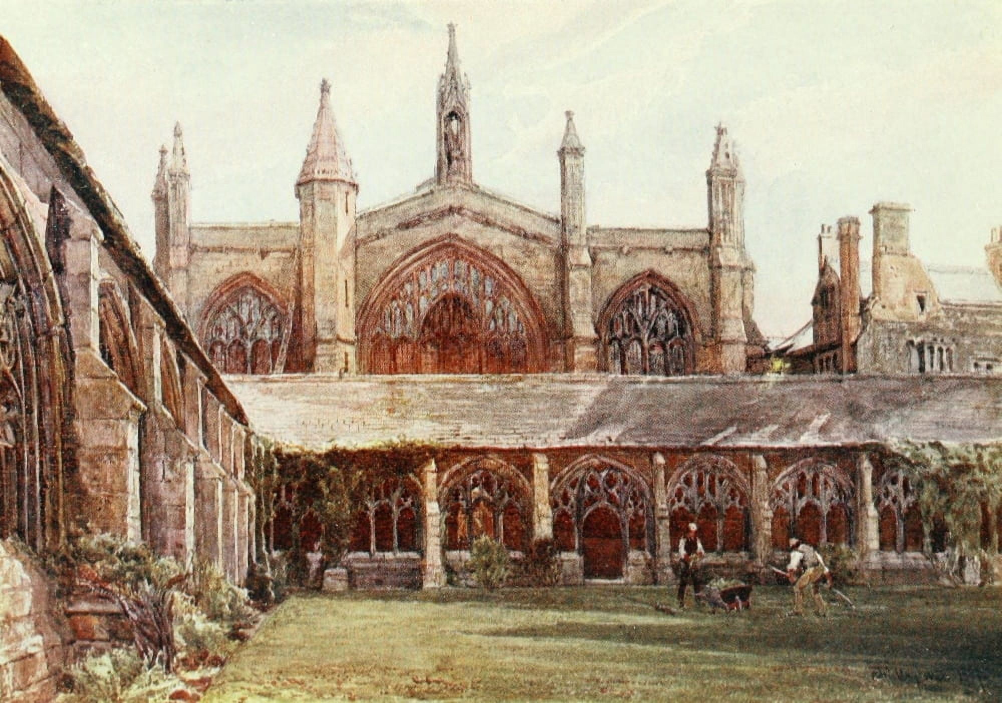 Oxford 1922 New College Canvas Art - John Fulleylove (18 x 24)