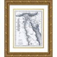 thumbnail image 1 of Oxford 19x24 Gold Ornate Wood Framed with Double Matting Museum Art Print Titled - Middle East Egypt Arabia - Oxford 1828, 1 of 4