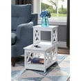 thumbnail image 1 of Oxford 2 Step Chairside End Table, White, 1 of 4