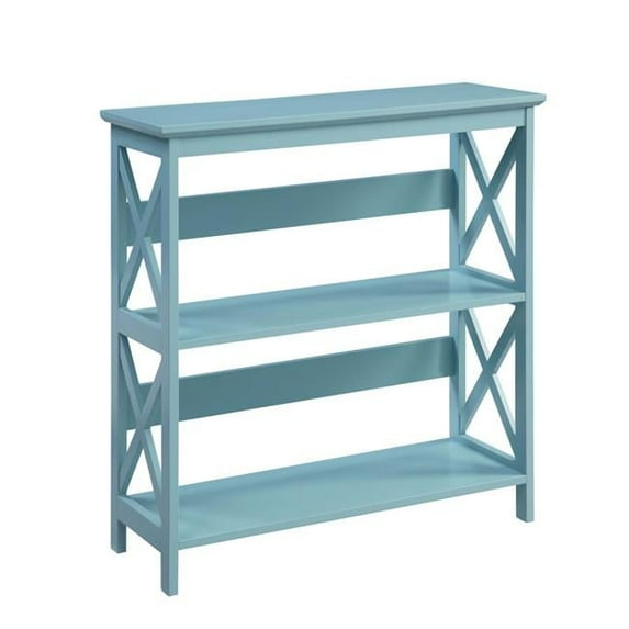 Oxford 3 Tier Bookcase - Sea Foam Blue