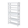 thumbnail image 1 of Oxford 5 Tier Bookcase with Drawer, White, 1 of 1