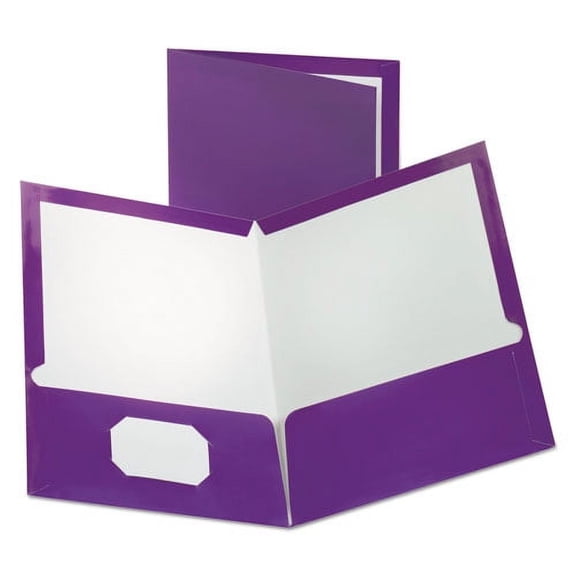 Oxford 5049526 Metallic Folder, 2 Pkt, 150 Sht Cap, 8-1/2-Inch X11-Inch, 25/Bx, Pe