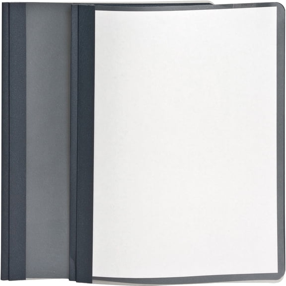 Oxford, OXF55838, Clear Front Report Covers, 25 / Box, Dark Blue,Clear